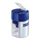 Pencil Sharpener Barrel Round Double Blue Clear