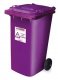 Cytotoxic 240L wheelie bin for General use (Purple)