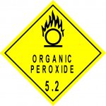 Safety Diamond 100x100mm Class 5.2 Organic Peroxide ea