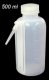 Wash Bottle Plastic, Vented 500mL, Plain (Wide Mouth)