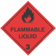 Labels Self Adhesive 100x100mm 3 Flammable Liquid