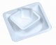 Weigh Boat Square Tray 80mm X 80mm White Antistatic 100ml 250pkt