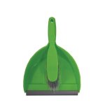 Dustpan & Broom Set, Sabco, Plastic Green