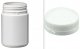 Jar 300mL round white HDPE Tamper Evident with 63mm Lid
